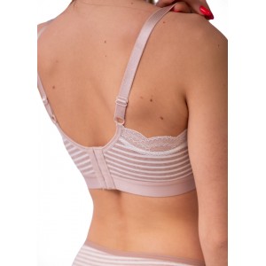 Топ для кормления с baby клипсами и кружевом Хаки